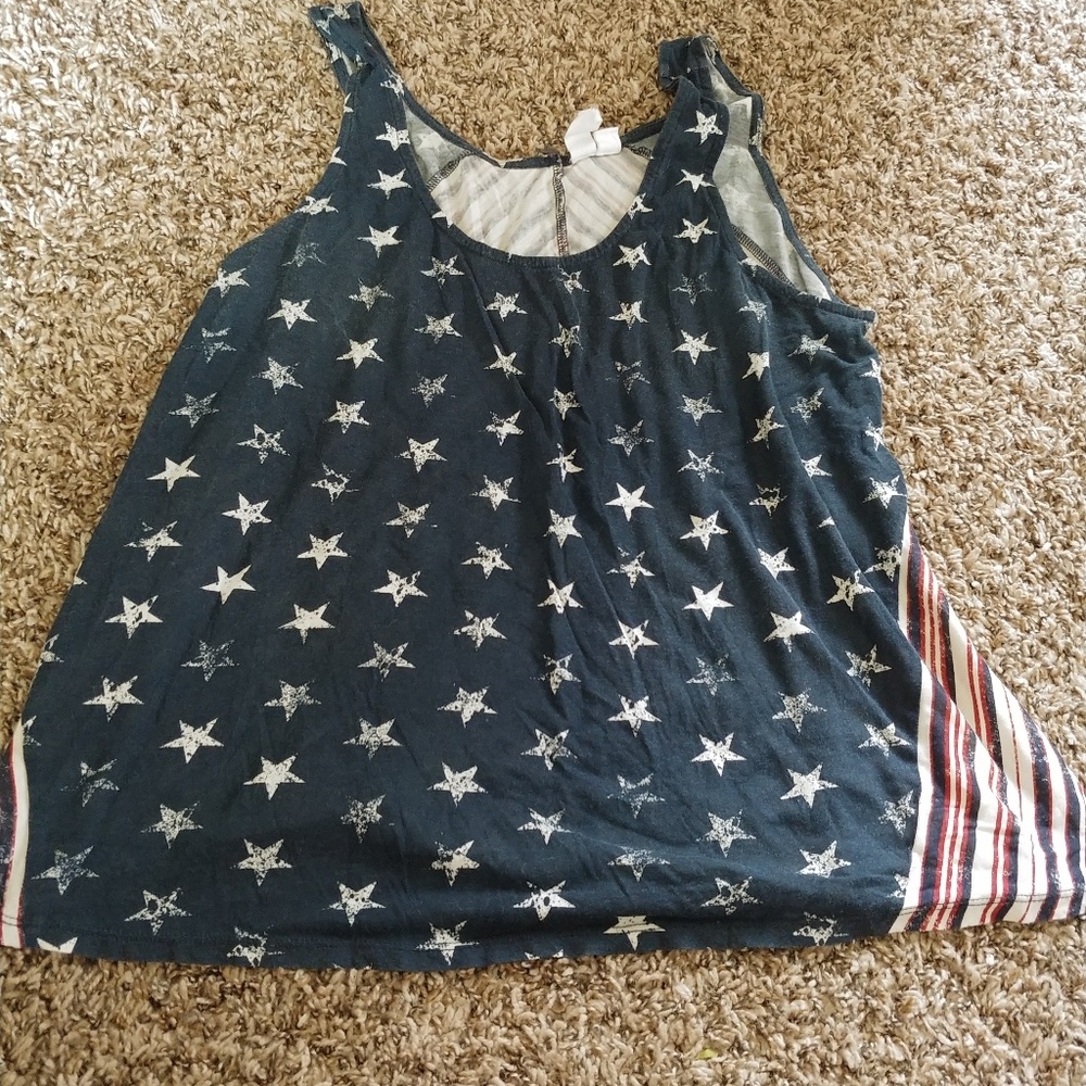 Fourth of july flowy tank top